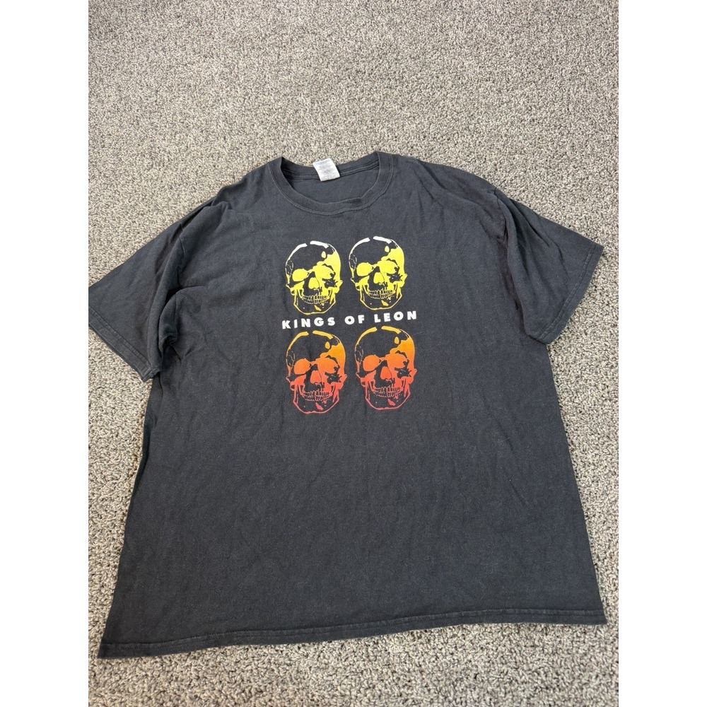 Vintage Y2K Kings Of Leon Band T Shirt Men's Size XL Black